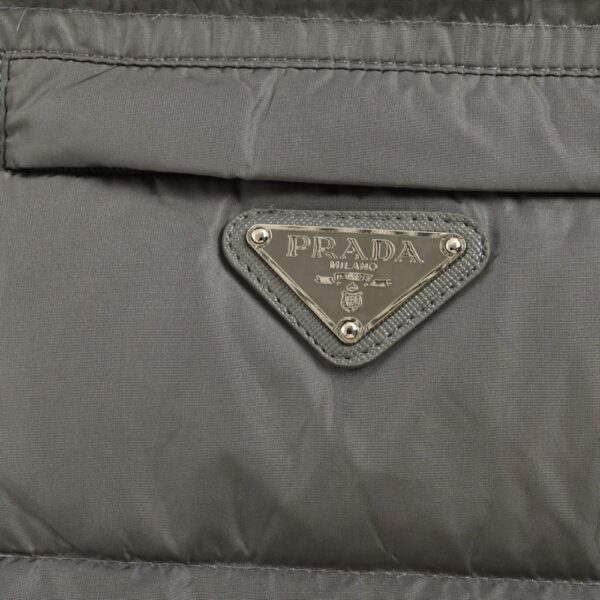 Prada 24Fw Apricot Triangle Logo Down Jacket