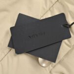Prada 24Fw Apricot Triangle Logo Down Jacket