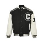 Celine 24Fw patchwork embroidered baseball jacket