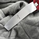 Celine 23Fw Embroidered Letters Hooded Cotton Jacket