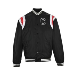 Celine 23Fw Padded bomber jacket with embroidered letters