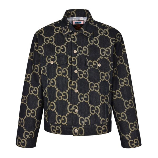 Gucci Jacquard print denim jacket