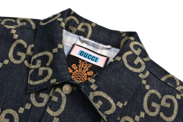 Gucci Jacquard print denim jacket