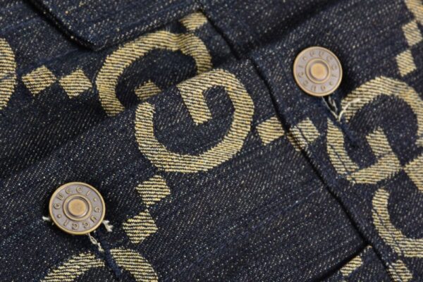 Gucci Jacquard print denim jacket