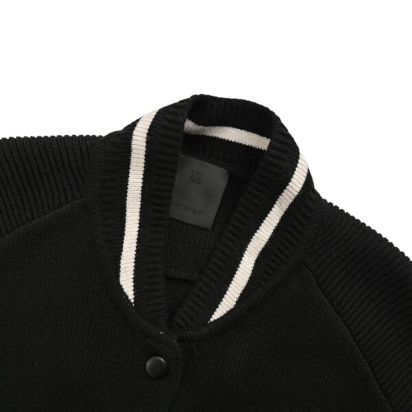 Givenchy 24Fw G-line knit baseball jacket