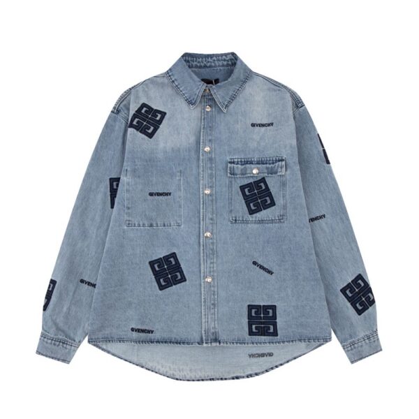 Givenchy 23ss Denim long sleeve shirt