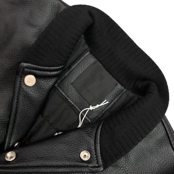 Givenchy 22FW Leather Embroidery Baseball Jacket