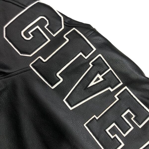 Givenchy 22FW Leather Embroidery Baseball Jacket