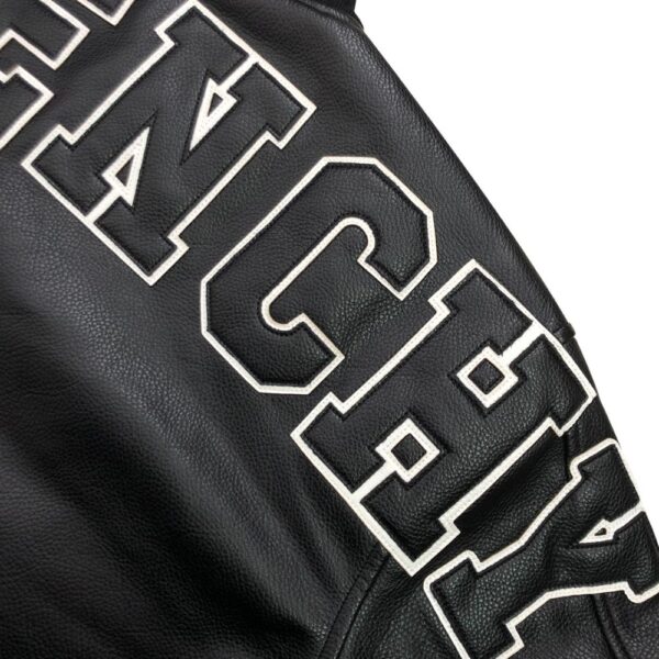 Givenchy 22FW Leather Embroidery Baseball Jacket