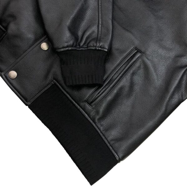 Givenchy 22FW Leather Embroidery Baseball Jacket