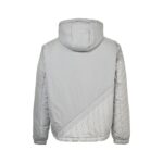 Fendi  24Fw Nylon and cotton hooded jacket with oblique stitching