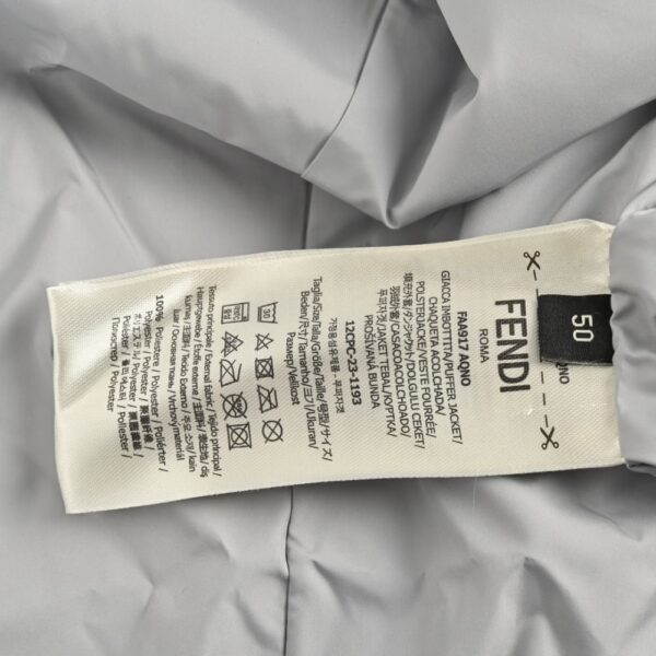 Fendi  24Fw Nylon and cotton hooded jacket with oblique stitching