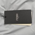 Fendi  24Fw Nylon and cotton hooded jacket with oblique stitching