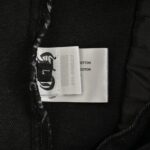 Chrome hearts Sanskrit scroll appliqué washed distressed denim jacket