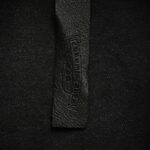 Chrome hearts Sanskrit scroll appliqué washed distressed denim jacket
