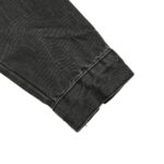 Chrome hearts Sanskrit scroll appliqué washed distressed denim jacket