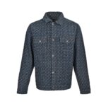 Chrome hearts Logo patchwork leather denim jacket