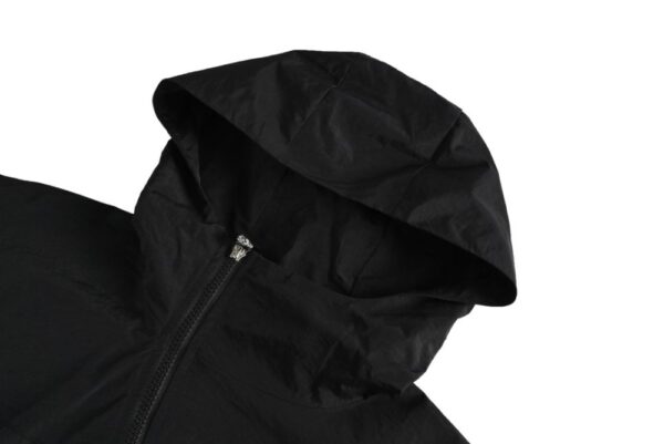 Chrome hearts Horseshoe print trench coat with diagonal zip