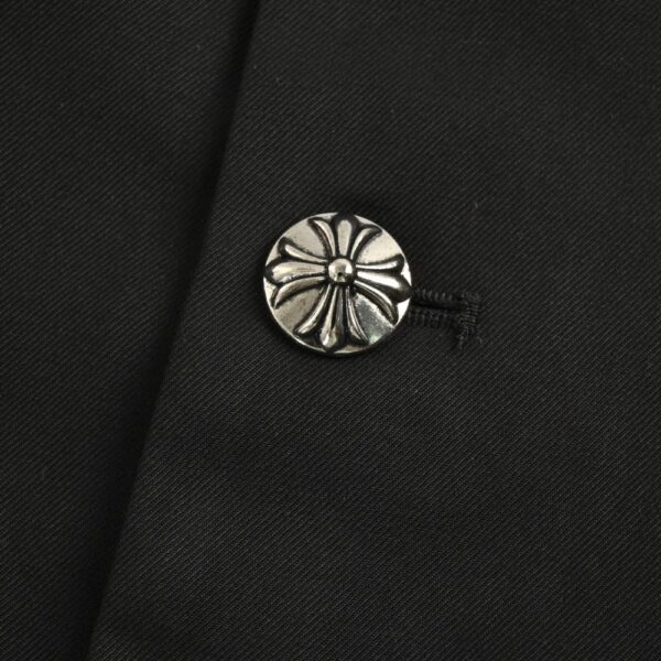 Chrome hearts & CDG silver button suit jacket