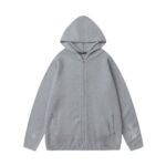 Chrome hearts Hot Diamond Zipper Knitted Sweater Hooded Jacket