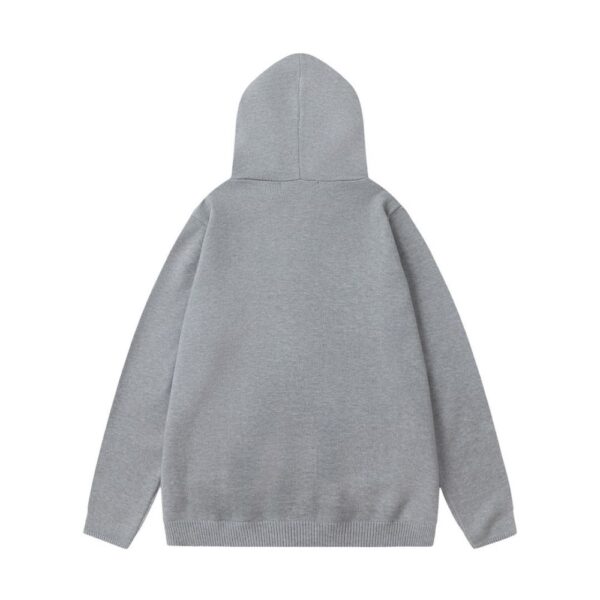 Chrome hearts Hot Diamond Zipper Knitted Sweater Hooded Jacket