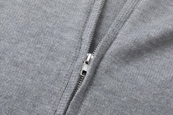 Chrome hearts Hot Diamond Zipper Knitted Sweater Hooded Jacket