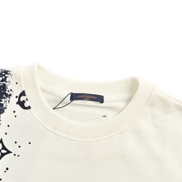 Louis Vuitton Ink splash monogram print sweatshirt