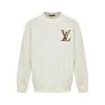 Louis Vuitton Gradient flocked letter logo sweatshirt