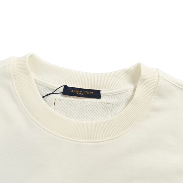 Louis Vuitton Gradient flocked letter logo sweatshirt