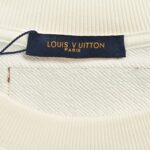 Louis Vuitton Gradient flocked letter logo sweatshirt