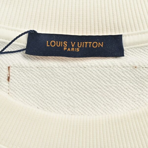 Louis Vuitton Gradient flocked letter logo sweatshirt