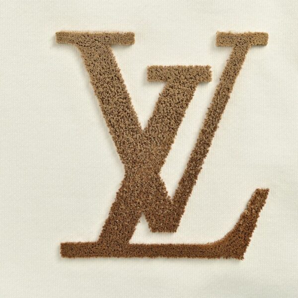 Louis Vuitton Gradient flocked letter logo sweatshirt