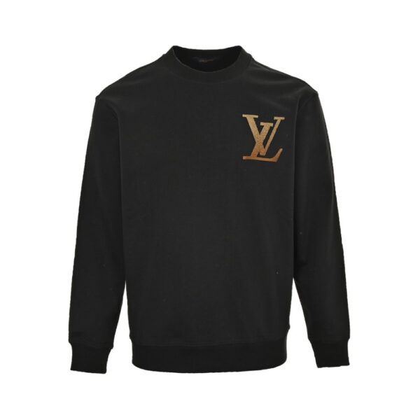 Louis Vuitton Gradient flocked letter logo sweatshirt