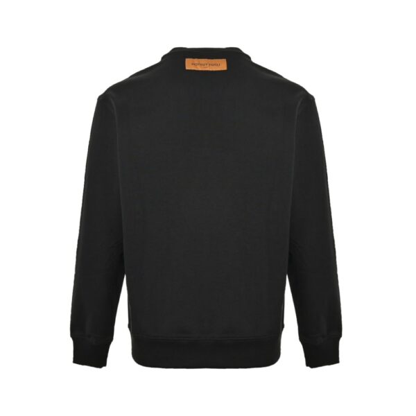 Louis Vuitton Gradient flocked letter logo sweatshirt
