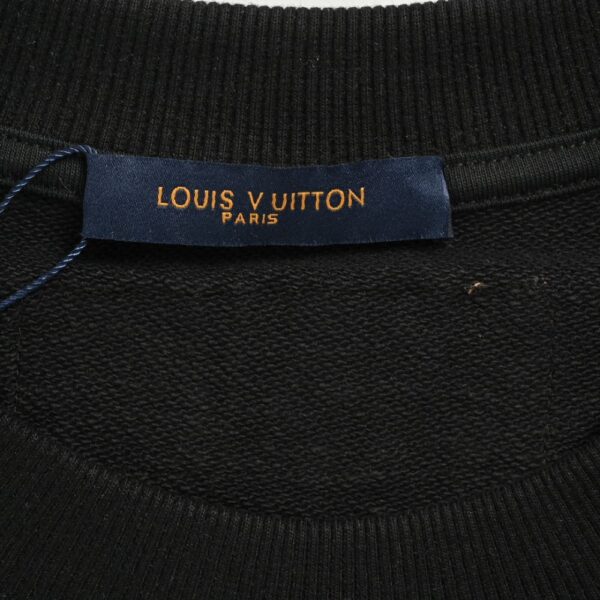 Louis Vuitton Gradient flocked letter logo sweatshirt