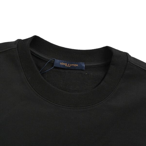 Louis Vuitton Gradient flocked letter logo sweatshirt