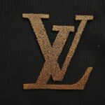 Louis Vuitton Gradient flocked letter logo sweatshirt