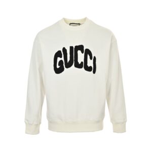 Gucci 24Fw Towel Embroidered Letter Sweatshirt