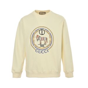 Gucci Vintage equestrian chain embroidered sweatshirt