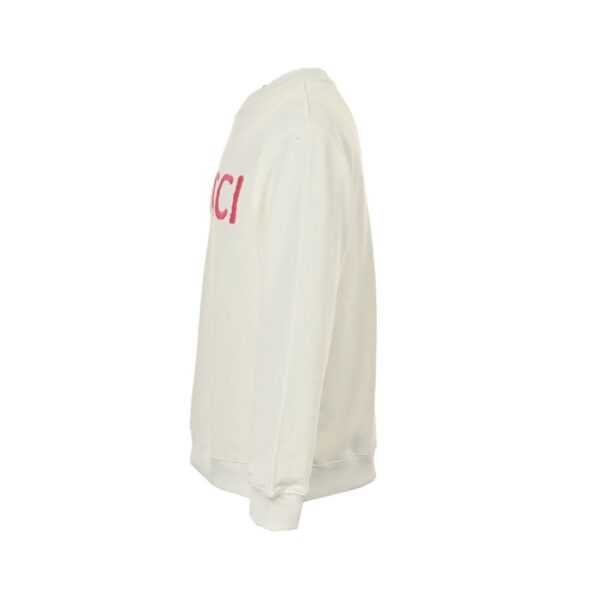 Gucci 24Fw Pink Letter Embroidered Sweatshirt