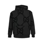 Gucci 24Fw Flocking Printed Suit Hooded Sweatshirt