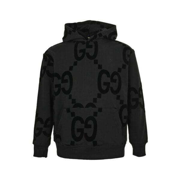 Gucci 24Fw Flocking Printed Suit Hooded Sweatshirt