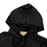 Gucci 24Fw Flocking Printed Suit Hooded Sweatshirt