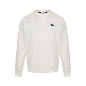 Burberry 23Fw Blue embroidered warhorse logo sweatshirt
