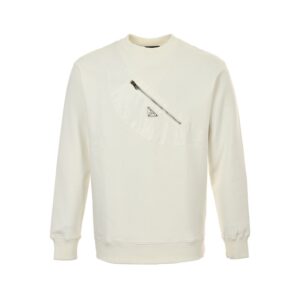 Prada 24Fw triangle logo backpack sweatshirt