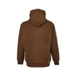 Dior 24Fw All-over printed towel embroidery hooded sweatshirt