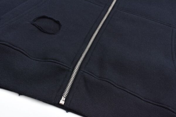 Dior 24Fw Dinosaur patch zip-up hoodie