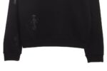 Chrome Hearts  Cross patch leather sweatshirt