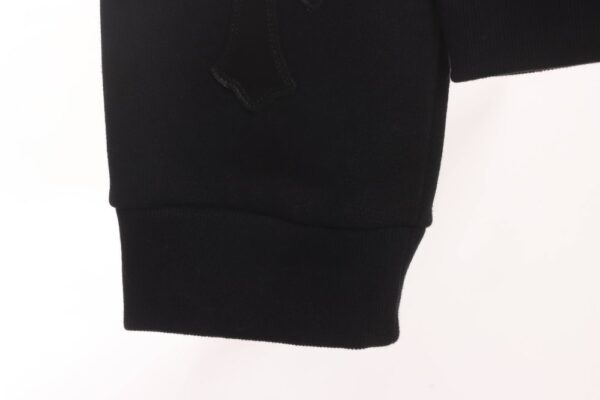 Chrome Hearts  Cross patch leather sweatshirt