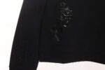 Chrome Hearts  Cross patch leather sweatshirt
